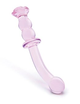 glass dildo rose